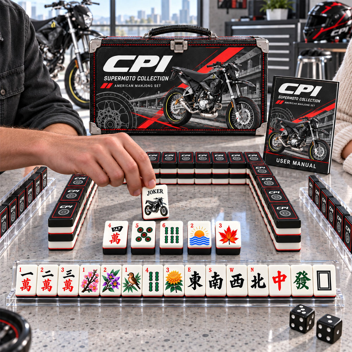 Premium CPI Mahjong Tiles Set PVNA