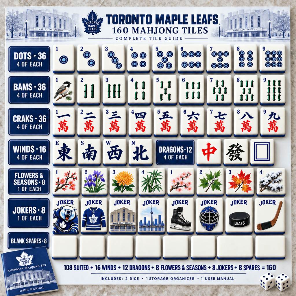 Premium TML Mahjong Tiles Set TTMH