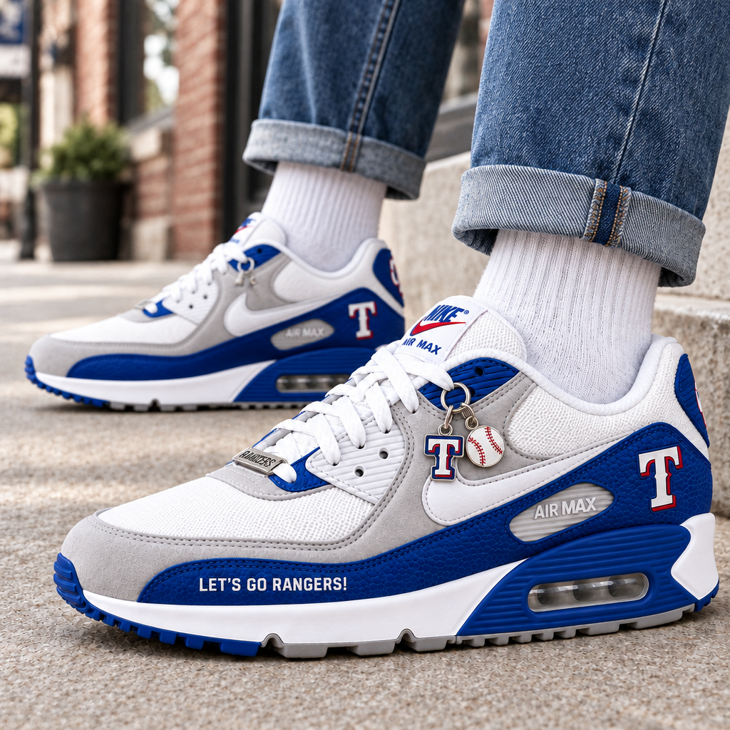 Texas Rangers Premium Low-Top Sneakers