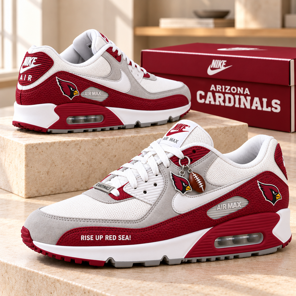 Arizona Cardinals Premium Low-Top Sneakers