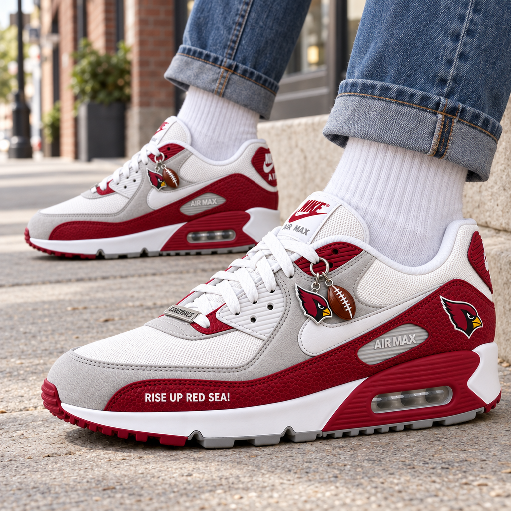 Arizona Cardinals Premium Low-Top Sneakers