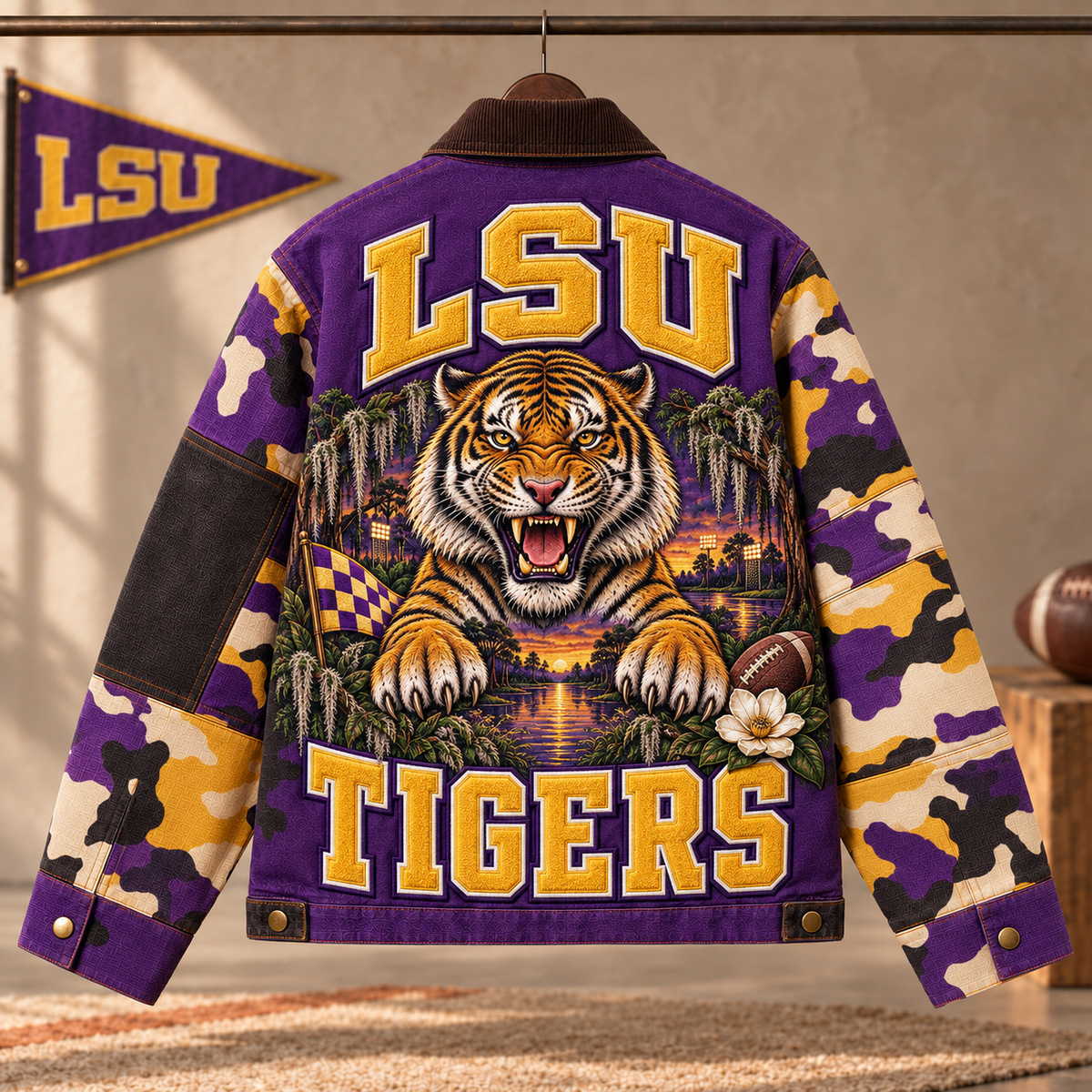 Premium LSU Patchwork Jacket NTVA