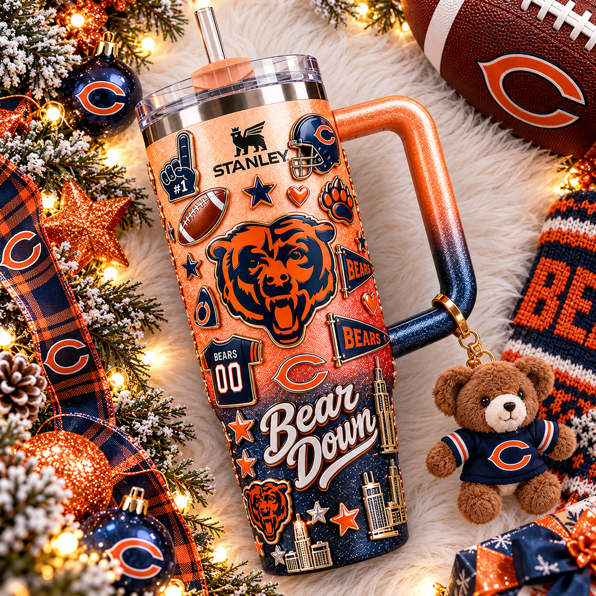 CCB 40oz 3D Embossed Glitter Tumbler Collector Edition TTNL