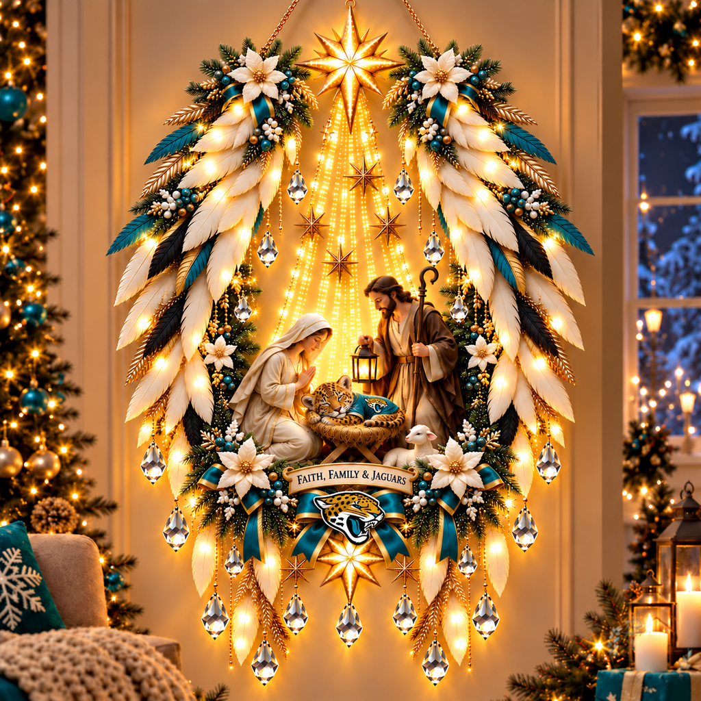 JSVJ Illuminated Christmas Nativity Angel Wings PNPA