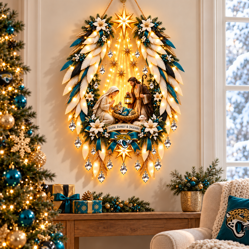 JSVJ Illuminated Christmas Nativity Angel Wings PNPA
