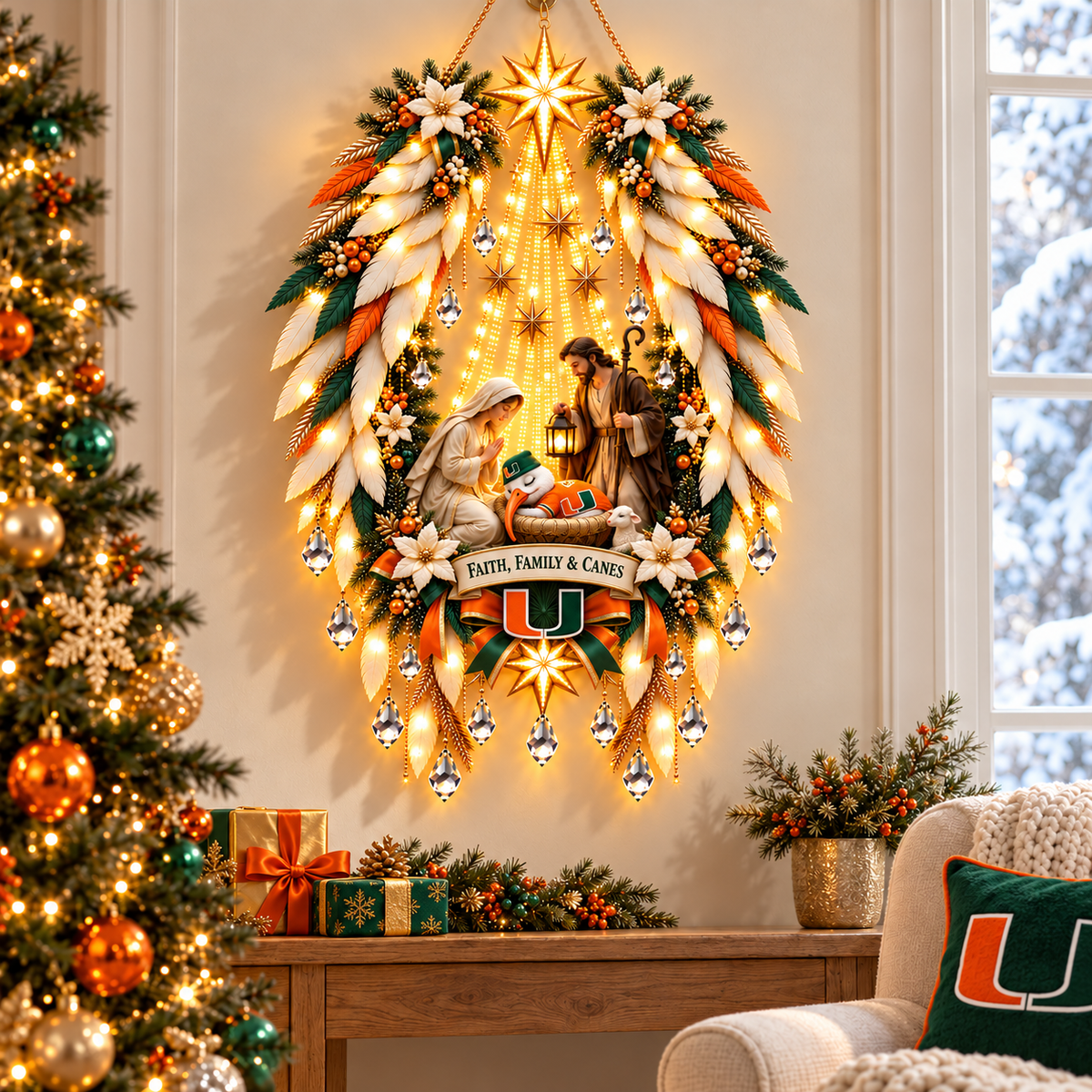 MHC Illuminated Christmas Nativity Angel Wings PNPA
