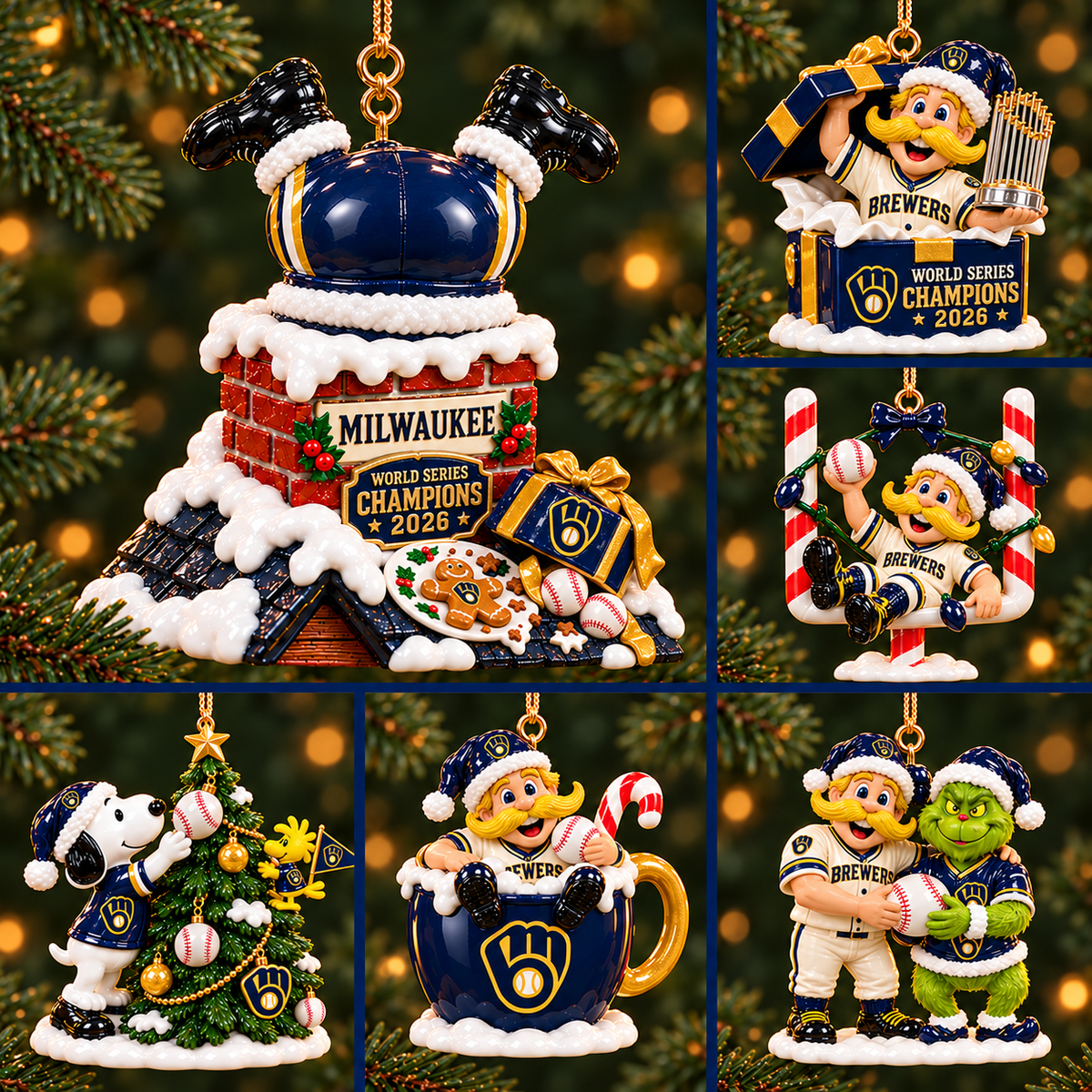 MLKB Premium Christmas Tree Ornament Set NHVH