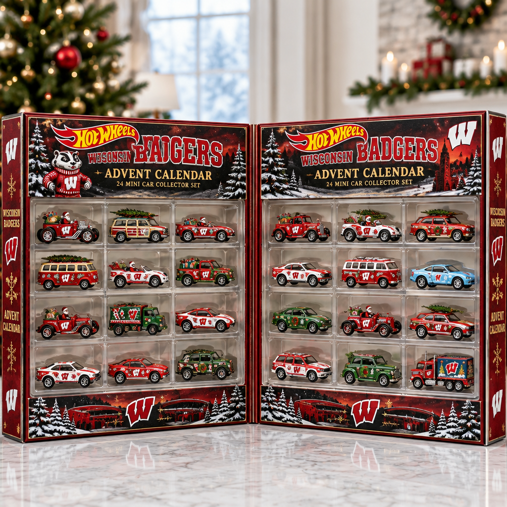 Wisconsin Badgers Premium Mini Car Advent Calendar