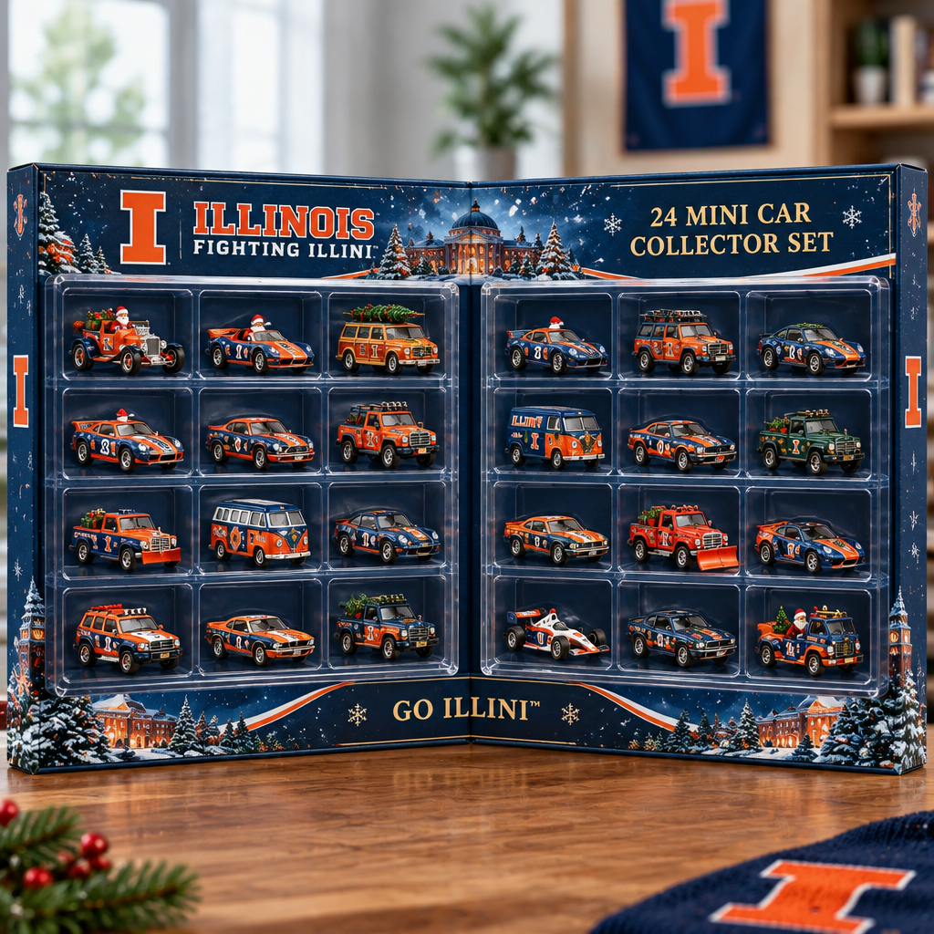 Illinois Fighting Illini Premium Mini Car Advent Calendar