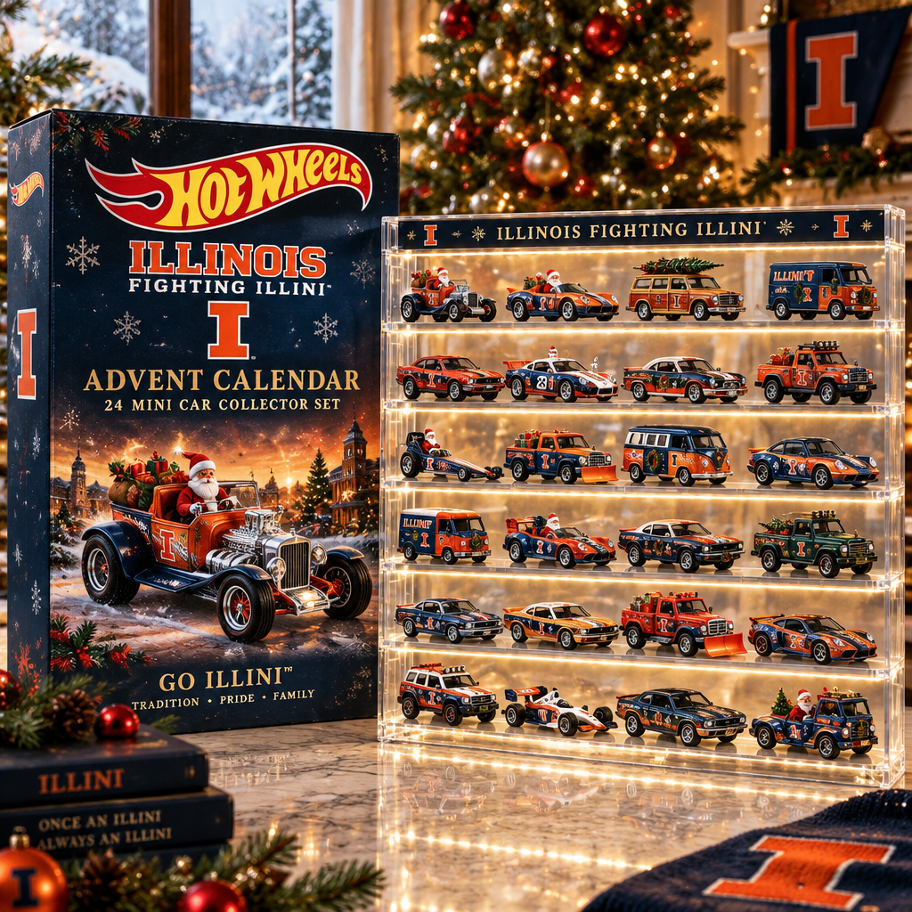 Illinois Fighting Illini Premium Mini Car Advent Calendar