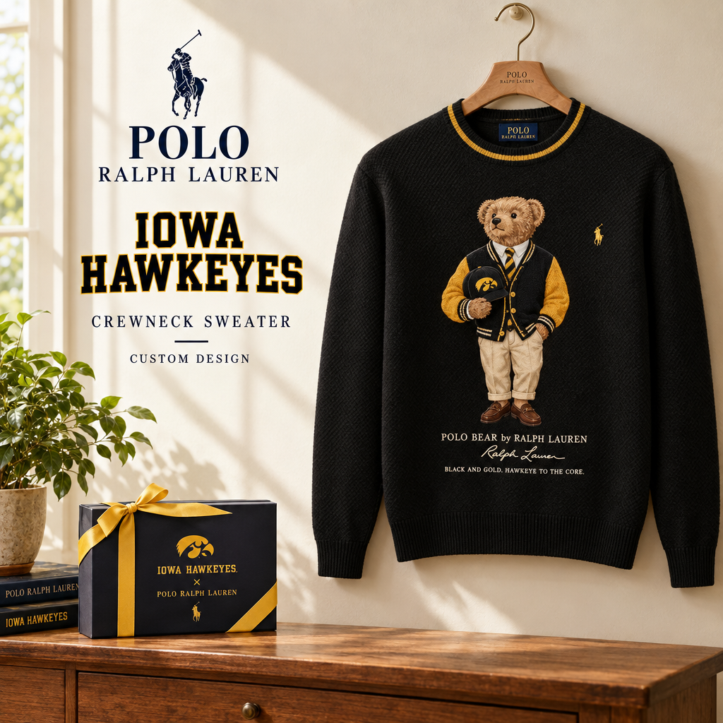 Iowa Hawkeyes Premium Crewneck Sweater