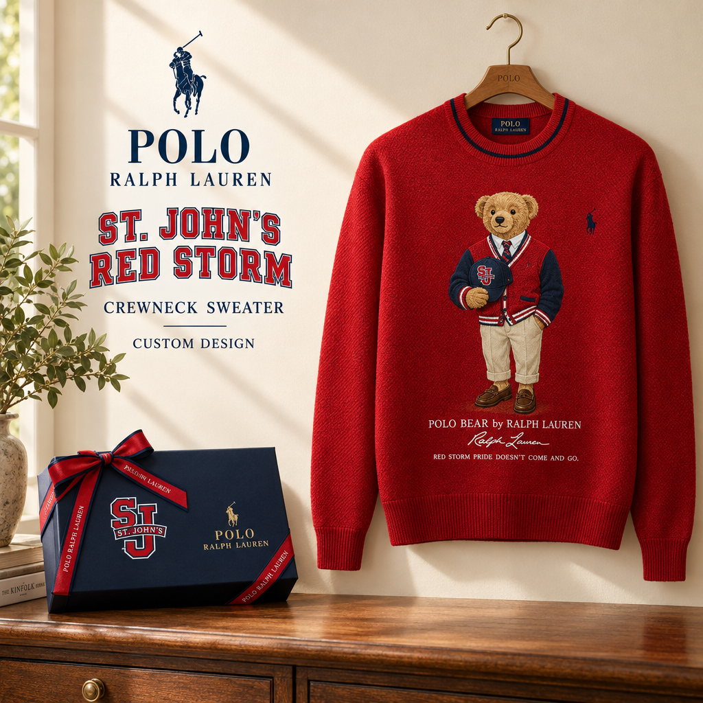 St John S Red Storm Premium Crewneck Sweater