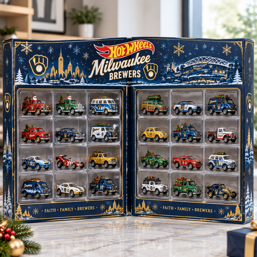 Milwaukee Brewers Premium Mini Car Advent Calendar