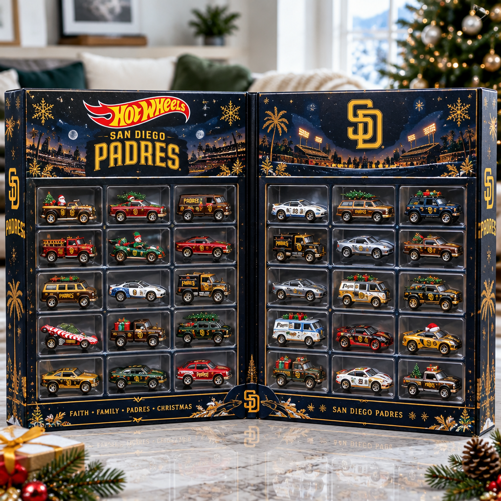 San Diego Padres Premium Mini Car Advent Calendar