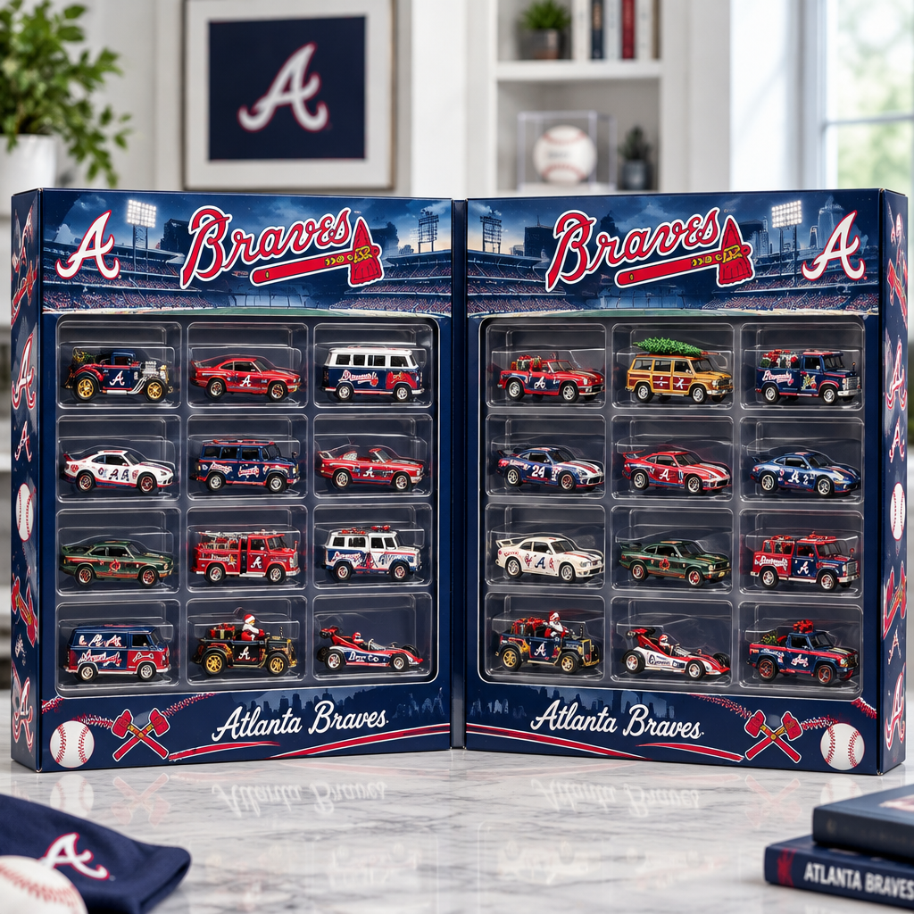 Atlanta Braves Premium Mini Car Advent Calendar