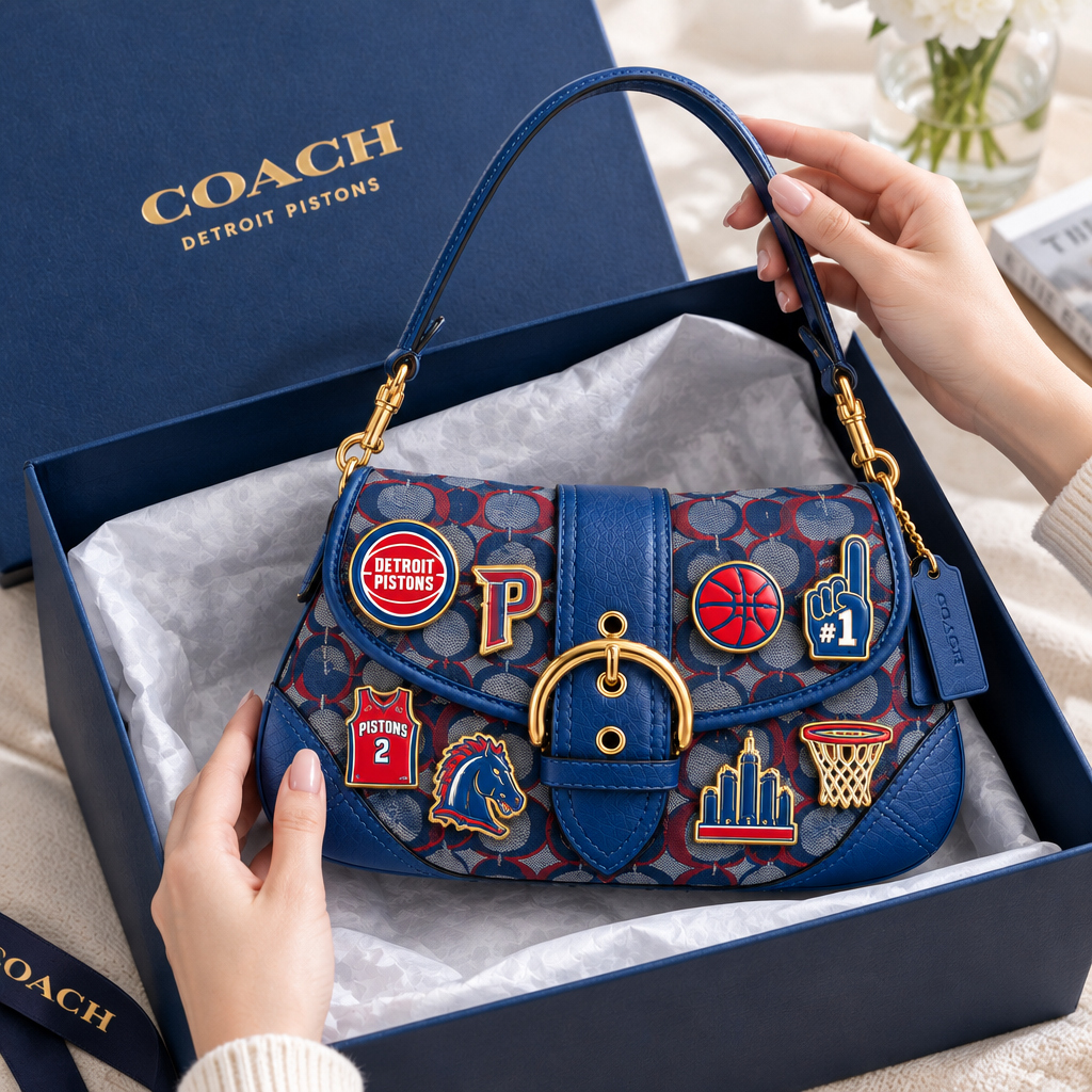 Detroit Pistons Soho Bag With Charm
